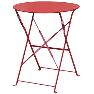 Bolero Klapptisch Ø 60 cm Rot