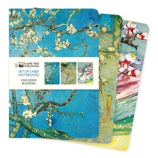 Bild Dreier Set Mittelformat-Notizbücher: Vincent van Gogh, Blüten