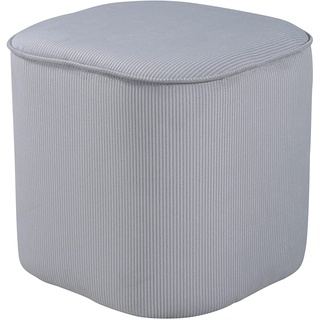 venture home Piff Pouf, Polyester, Grau