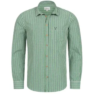 Nübler Trachtenhemd »Trachtenhemd langarm Harry«, grün