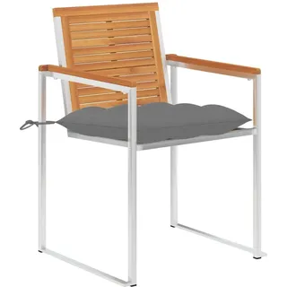 VidaXL 3061504, Akazienholz, Edelstahl, Edelstahl, Holz, 600 mm, 560 mm, 850 mm, 46 cm - Grau