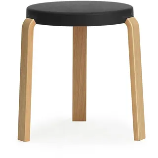 Normann Copenhagen Tap Hocker Eiche/Schwarz H: 43 x L: 41 x Ø: 35 cm
