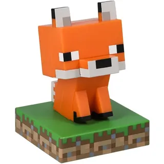 Paladone Minecraft Offiziell lizenziertes Fuchs freistehendes Schreibtischlicht, Spielzimmer-Dekor und Merchandise für Jungen und Mädchen, Nachtlicht Geschenk Zubehör für Spielzimmer und Schlafzimmer