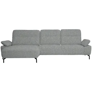 Xora Ecksofa , Pastellblau , Metall , Uni , Ottomane links, L-Form , 318x165 cm , Fußauswahl, Stoffauswahl, Armteilvarianten, Sitzqualitäten, seitenverkehrt erhältlich, Hocker erhältlich, Rücken echt , Wohnzimmer, Sofas & Couches, Wohnlandschaften, Ecksofas