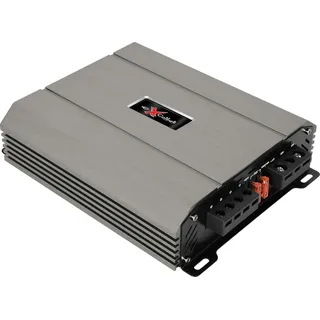 Excalibur X11000.1 Auto Verstärker HiFi Mono 1 Kanal 1500 Watt Leistungsstarker Subwoofer Endstufe Auto - Kompakter Mini Verstärker Mit Bass-Boost 12 dB, Crossover HPF/Full/LPF und Fernbedienung