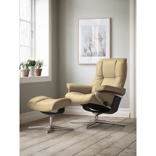 Stressless Mayfair mit Cross Base Leder 83 x 102 x 74 cm sand paloma