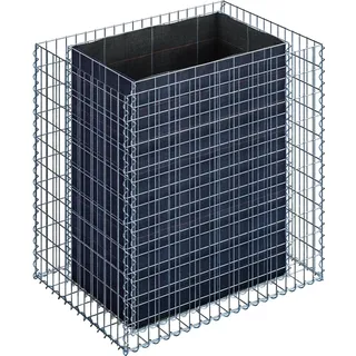 Gabiona Gabionen-Hochbeet eckig 100 x 100 x 70 cm Maschenw 5 x 10 cm