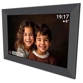 Denver Frameo PFF-1012 schwarz (10,1 Zoll) Bilderrahmen (16GB Speicher, 1280 x 800 Pixel, 16:10 Seitenverhältnis)