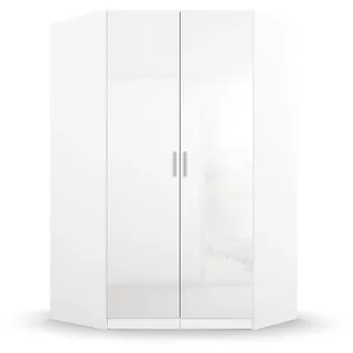 Rauch Eckschrank Celle 117 x 197 x 117 cm Weiß/Hochglanz