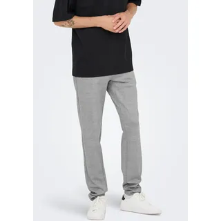Chinohose ONLY & SONS "ONSMARK SLIM CHECK PANTS 9887 NOOS", Herren, Gr. 30, Länge 30, grau (glacier gray), Web, Obermaterial: 64% Viskose, 31% Polyester, 5% Elasthan, kariert, slim fit knöchellang, Hosen Chinohose
