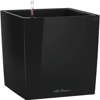 LECHUZA Cube Premium 50 50 x 50 x 50,5 cm Schwarz hochglanz
