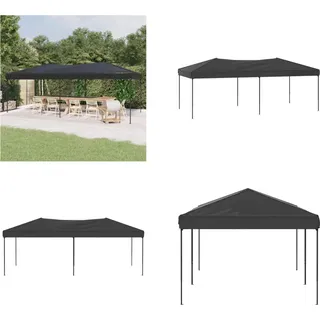 vidaXL Partyzelt Faltbar Anthrazit 3x6 m - Partyzelt - Partyzelte - Pavillon - Pavillon - Grau