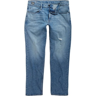 G-Star Straight Jeans mit Label-Patch Modell Mosa Blau, 33/32