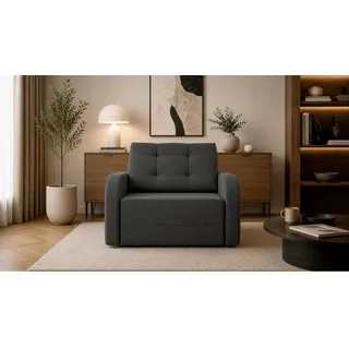 Mid.you Schlafsessel , Grau , Kunststoff , 100x90x101 cm , Stoffauswahl, inklusive Armlehnen , Wohnzimmer, Sofas & Couches, Schlafsofas, Schlafsessel