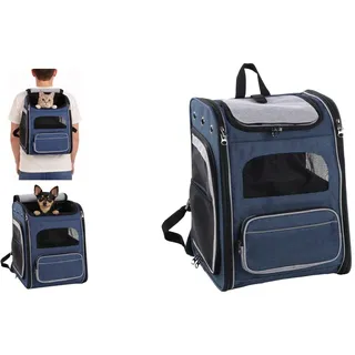 Karlie Flamingo Manfred Haustierrucksack - Blue – 31 x 33 x 43 cm