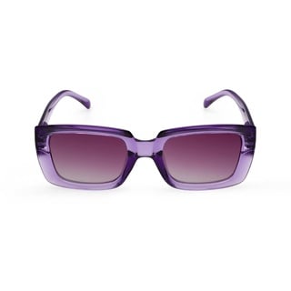 Contacta, Dafne Damen-Sonnenbrille mit polarisierten Gläsern, glänzend und halbtransparent, klare Sicht, Farbe Violett, Packung mit Brillenhalter, 24 g