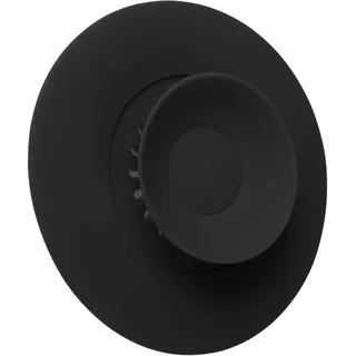 Universal Abfluss Stöpsel, 1 Stück, Ø 11 cm, Schwarz, Silikon, für bis Ø 100 mm Ventilablauf, Essensreste - und Haarsieb Filter, Ablauf Sieb für Spüle, Waschbecken, Badewanne, Stopfen Küche Bad Set