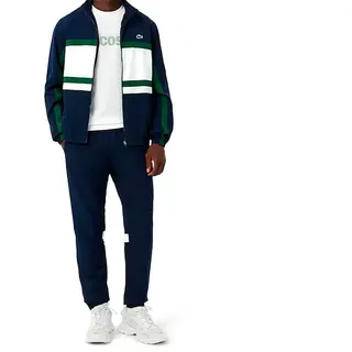 Lacoste Diamond-effect Taffeta Trainingsanzug - Navy Blue / White - L