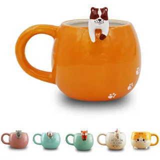 Winkee - Pet Friends Tasse Hund Buddy I Super süße Kaffeetasse & Teetasse I Großer Becher- ca. 450 ml