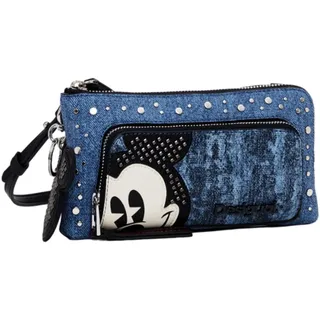 DESIGUAL Mickey Denim Phone Bag Handyhülle blau