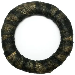 DekoPrinz Strohkränze mit Vlies, 1 Stück | ø 20 cm Durchmesser | 3 cm Stärke | Strohrömer, Türkranz, Deko-Kranz, Kranz-Rohling, Strohring
