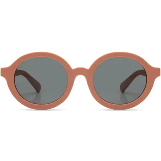 KOMONO Lou JR. Rote Kinder-Runde Sonnenbrille mit UV-Schutz und kratzfesten Gläsern, Für Mädchen und Jungen im Alter von 3-5