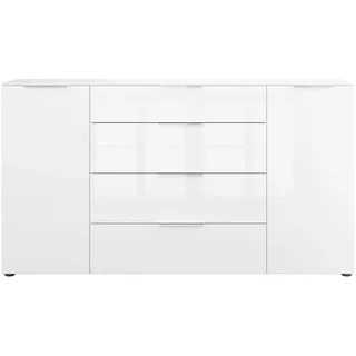Manjana Möbel Sideboard »Style« mit Metallgriffen & Glasfront, Soft-Close, Selbsteinzug, in 2 Breiten