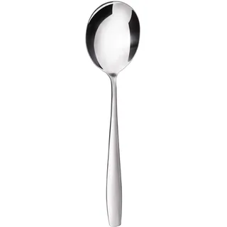 GRÄWE Servierlöffel Königstein, 22 cm, Salatlöffel, Gemüselöffel, Anrichtelöffel, Vorlegelöffel, Buffet-Besteck, spülmaschinengeeignet