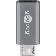 Pro Micro-USB to USB-C adapter- grey