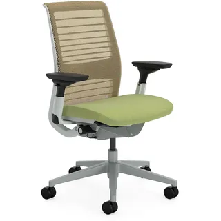 Steelcase Think Ergonomischer Bürostuhl mit LiveBack Lumbalstütze, 4D-Armlehnen, nachhaltigem Design Spross