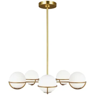 Elsteadlighting Apollo, 5-flammiger Kronleuchter - brüniertes Messing, - FE-APOLLO5-BB