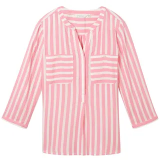 Tom Tailor Damen Bluse & Rosa,Weiß