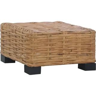 Couchtisch 47x47x28 cm Rattan Natur - Braun