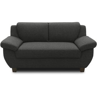 DOMO. collection Sofa Panama, 2 Sitzer, 2er Couch, Garnitur, 3-2-1 Sofa, 91 x 159 x 80 cm (BxTxH), anthrazit