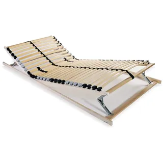 vidaXL Lattenrost mit 28 Lamellen 7 Zonen 80 x 200 cm - Braun