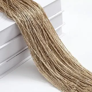 PTNKUIIY Fadengardinen 300 x 300 cm Fadenvorhang Türvorhang Fäden Fliegenvorhang Raumteiler Tür Vorhänge Hintergrundvorhang Seilvorhang Dekovorhang für Party Hochzeit Hippie-Raumdekoration -Sekt
