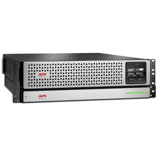 APC Smart-UPS On-Line, 3kVA, Rackmount 2HE, 230V, 6x C13+2x C19 IEC-Anschlüsse, Netzwerkkarte, mit Schienenkit, ohne externen