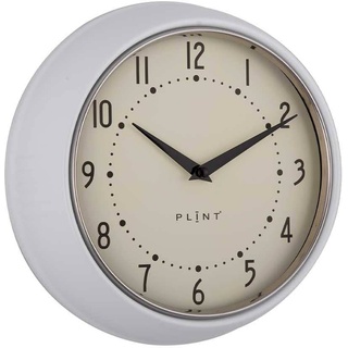 PLINT Retro Wanduhr Silent Non-Ticking Decorative White Color Wall Clock, Retro Style Wall Decoration for Kitchen Living Room Home, Office, Schule, Easy to Read Large Numbers