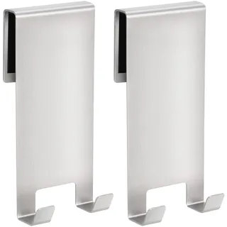 Lonvii Handtuchhaken und Rasiererhalter Duschwand Haken für Glasduschwand Duschhaken ohne Bohren Glaswand für Duschabzieher Edelstahl 2 Packet