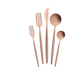 Karaca Orion Matte Rose Gold Besteck Set 30 Teile 6 Personen, Stahl, Essbesteck Tafelbesteck Set Besteck Messer, Gabeln, Löffel, Kuchengabeln, Modernes Design