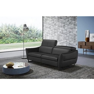 D-MOVE elektrischer Relaxfunktion und Kopfteilverstellung, Leather, Black, 3 Seater Sofa