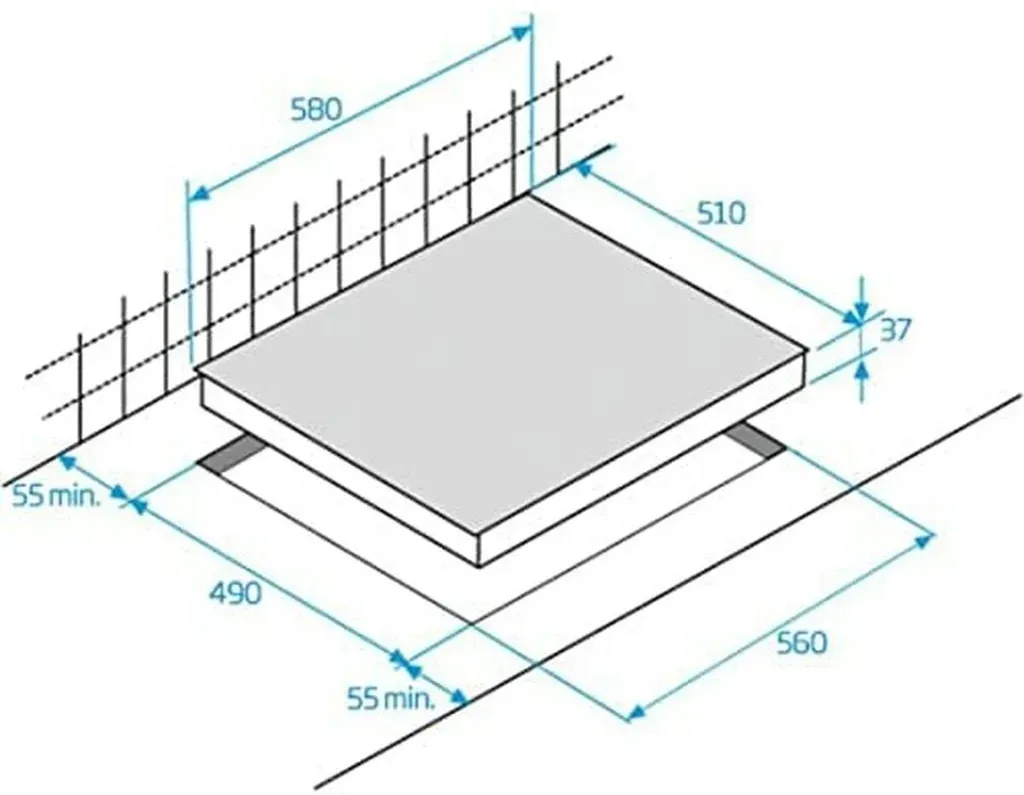 Bild von HIC63402T Kochfeld Schwarz Integriert Keramik 3 Zone(n)