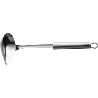 Silit Saucenlöffel 28 cm, Soßenkelle mit Schnaupe, Edelstahl poliert, Suppenkelle spülmaschinengeeignet