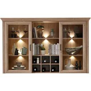 Mid.you Buffetaufsatz , Eichefarben , Metall , 166x103x42 cm , Made in Eu , Beimöbel erhältlich , Esszimmer, Anrichten, Buffetschränke