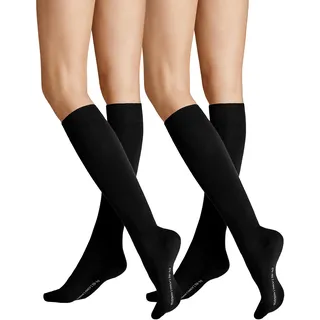 Hudson Damen Kniestrümpfe Only 2-Pack wärmend Black 0005 39-42