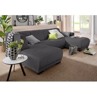 Home Affaire "Langeland U-Form", incl. 2 Zierkissen, Recamiere wahlweise links oder rechts,