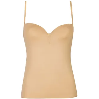 BH-Hemd NINA VON C. "BH Hemd mit gemoldeter Büste Secret", Damen, Gr. 75, Cup D, beige (caramel), Obermaterial: 95% Polyamid PA. 5% Elasthan EL., BHs BH-Hemd