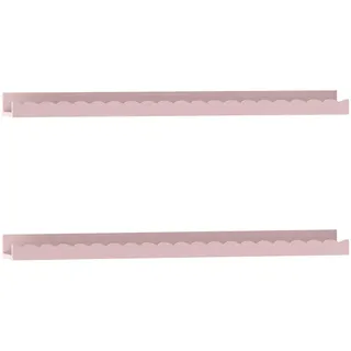 [en.casa] Wandregal 2 tlg. 10 x 5 x 60 cm Rosa