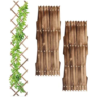 Relaxdays Rankgitter 30 x 180 x 1,5 cm Braun