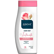 Above Liquid Soap Intimate PH Balance, 8,45 oz – Moisturizing Feminine Wash, PH Balance Wash – Creamy Foam – Delicate Clean for All Skin Types